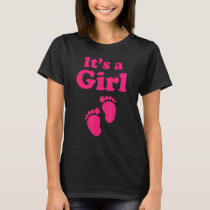 It's A Girl Baby Shower Gender Reveal Party Team G T-Shirt