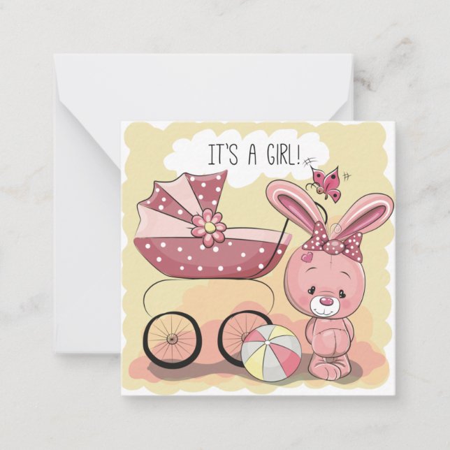 It's a girl/Baby Shower Invitation (Front)