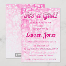 It's a Girl Baby Shower Invitation