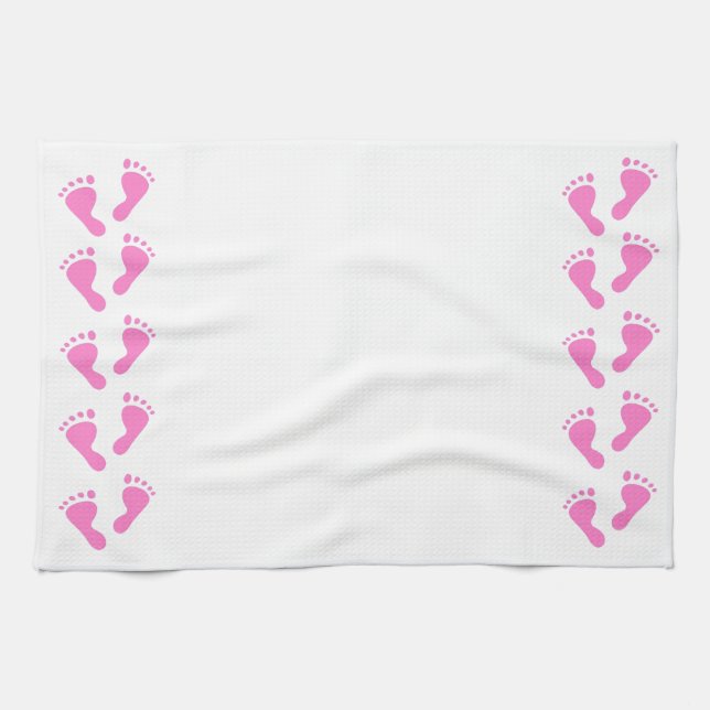 Its a Girl - Baby Shower, Newborn Kitchen Towel (Horizontal)