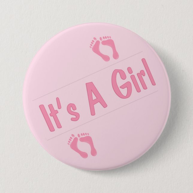 It's A Girl Button (Front)