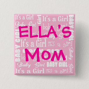 It's a Girl Button