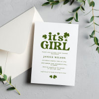 Its a Girl Charm St. Patrick's Day Baby Shower