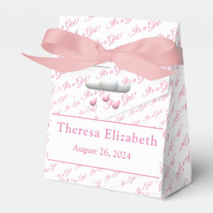It's a girl Customizable Baby Shower Gift Wrap Favor Box