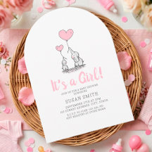"It's a Girl" Elephant Baby Shower