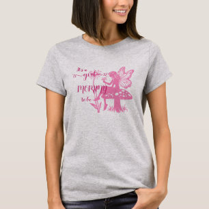 It's a Girl! Fairy Mushroom and Flower Mommy-to-be T-Shirt