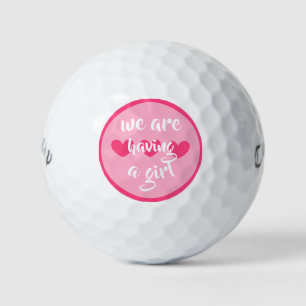 it's a girl (gender reveal) golf balls
