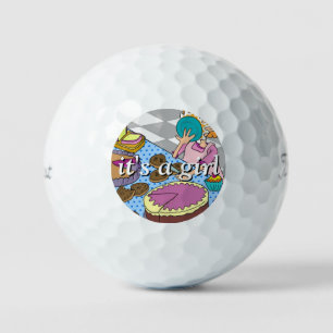 it's a girl golf balls by dalDesignNZ