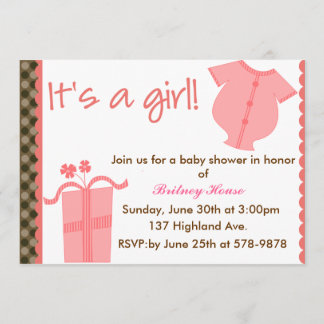 It's A Girl! Invitation