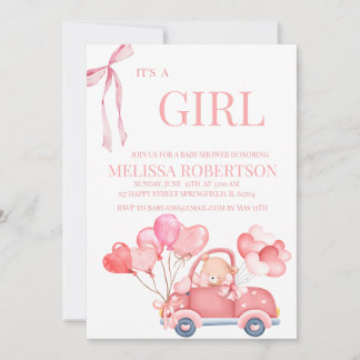 Its a girl invitation