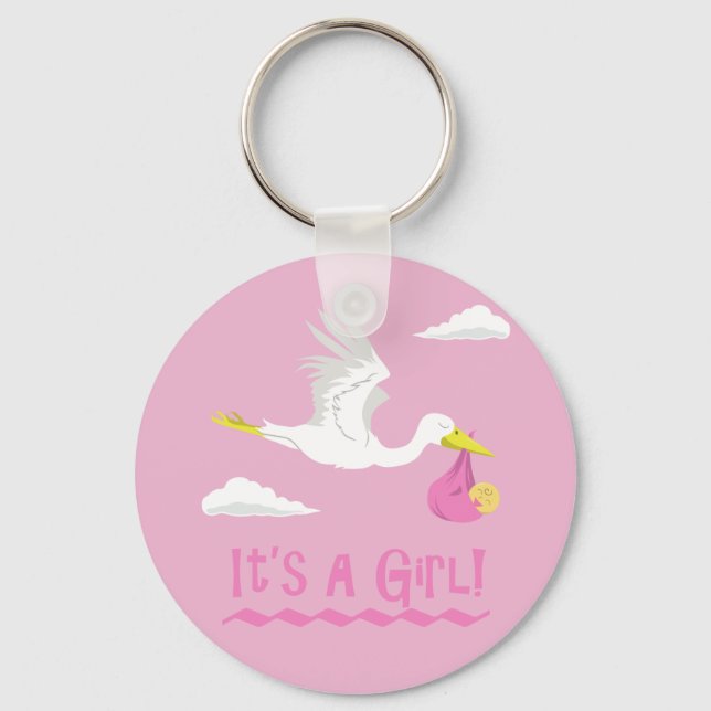 It's a Girl! Keychain (Front)
