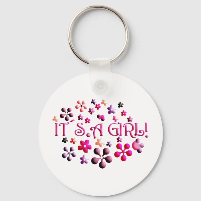 Its a Girl Keychain (Front)