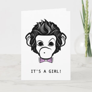 it's a girl! mister monkey announcement