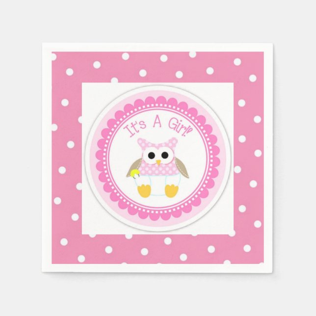 It's a Girl Napkin (Front)