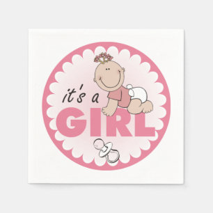 It's a Girl Napkin