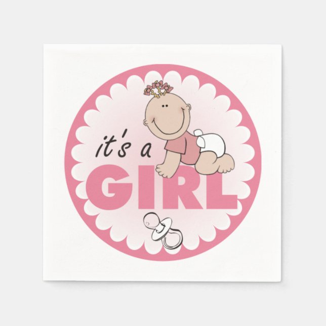 It's a Girl Napkin (Front)