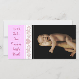 It's A Girl... Our Precious Little Pearl Announcement