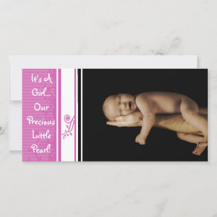 It's A Girl... Our Precious Little Pearl Announcement