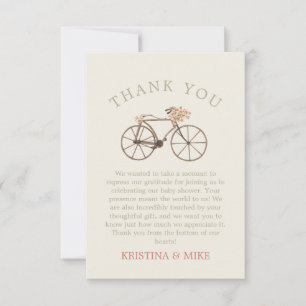 It's a Girl Pink Photo Baby Shower Thank You Card