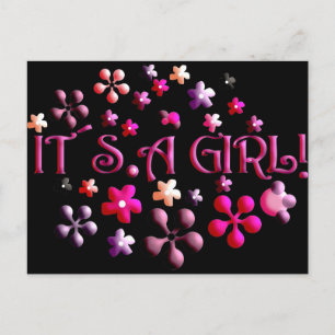 Its a Girl Postcard