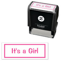 It's A Girl Self-inking Stamp