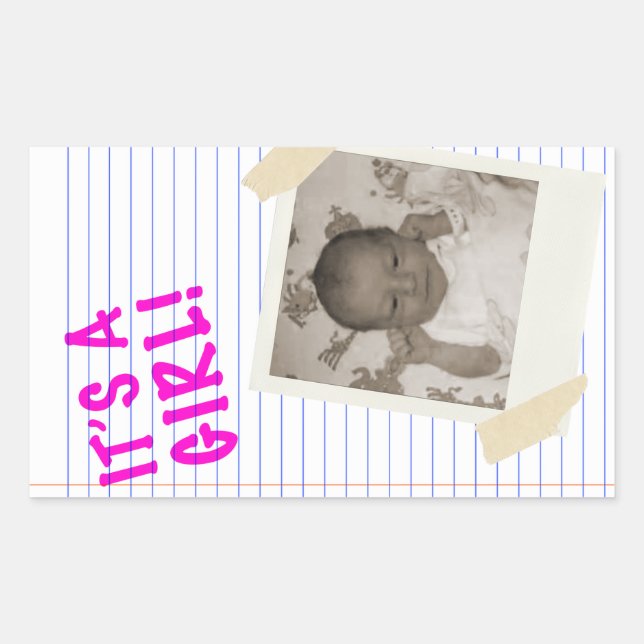 it's a girl sticker (Front)