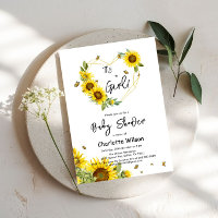 It's a Girl! Sunflowers & Butterflies Baby Shower