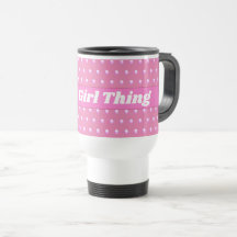 Its A Girl Thing Pink Bright Polka Dots Girly