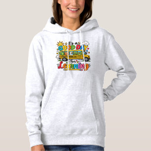 It's A Good Day For Learning School Bus Kids Hoodie