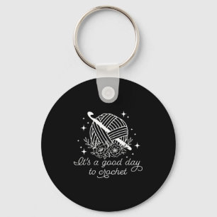 It's a good day to crochet It's a good day to croc Keychain