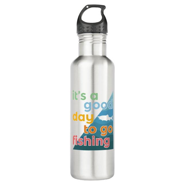 It's a good day to go fishing 710 ml water bottle (Front)