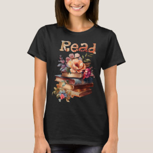 It's a Good Day to Read a Book  Book  Floral Books T-Shirt