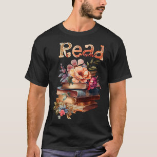 It's a Good Day to Read a Book  Book  Floral Books T-Shirt