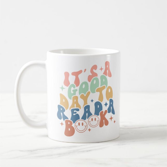 It's A Good Day To Read A Book Coffee Mug (Left)