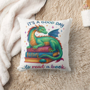 It's A Good Day To Read A Book  Throw Pillow