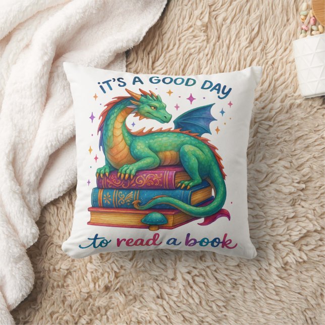 It's A Good Day To Read A Book  Throw Pillow (Blanket)
