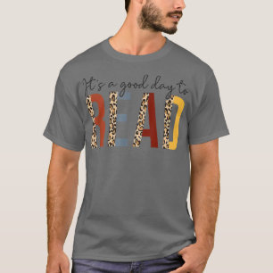 It's A Good Day To Read Retro Vintage Leopard Book T-Shirt