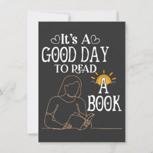 Its A Good Day To Read Shirt, Bookish Shirt, Book Holiday Card