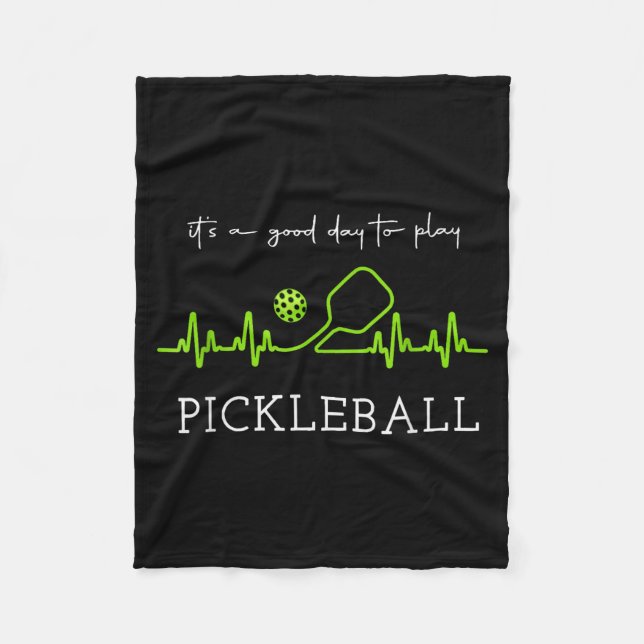 It's A Good Days To Play Ckleball Player Ckleball  Fleece Blanket (Front)