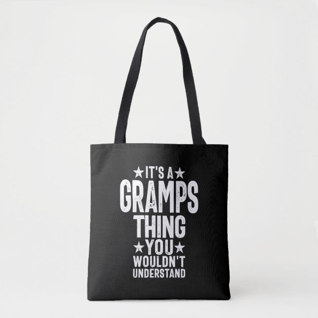 It's a Gramps Thing | Grandfather Gift Tote Bag (Front)