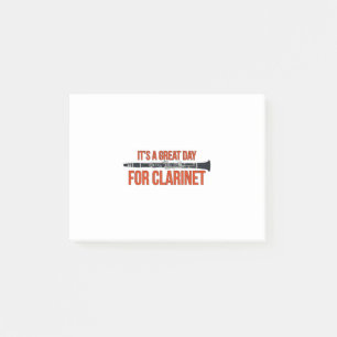 It's A Great Day for Clarinet Post-it Notes