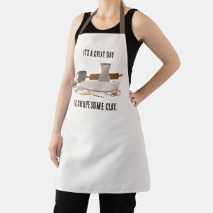 It's a great day for clay All-Over Print Apron