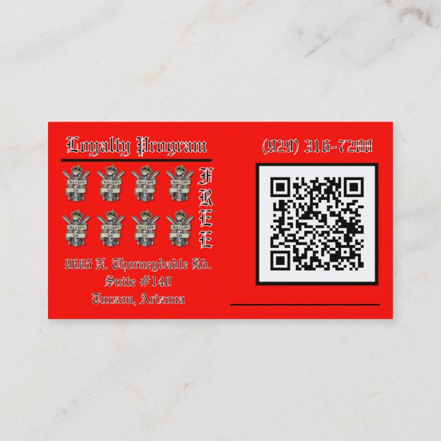 It's a habit business card (Back)