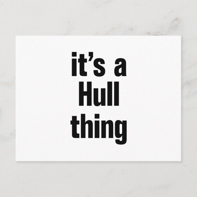 its a hull thing postcard (Front)