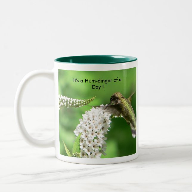 It's a Hum-dinger of a Day ! Two-Tone Coffee Mug (Left)