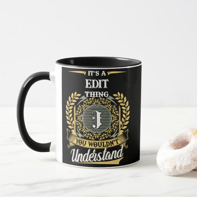 It's a J Thing You Wouldn't Understand Mug (With Donut)