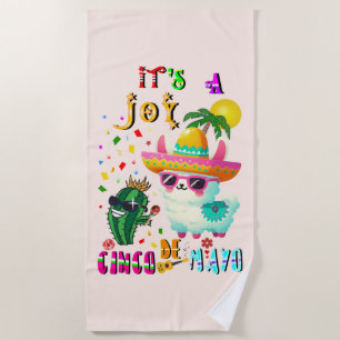 It's A Joy Cinco De Mayo Beach Towel