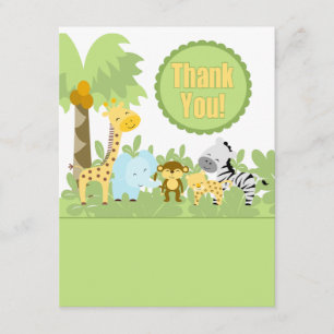 It's A Jungle Thank You Card