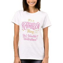 It's A Kathleen Thing Pink Gold Women Gift