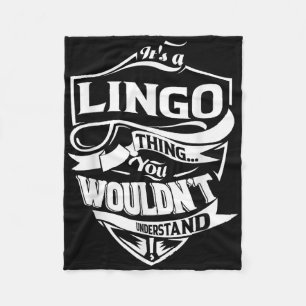 Its A Lingo Thing Gifts Fleece Blanket